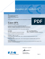 EU Declaration of Conformity: Eaton 9PX