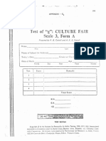 Culture Fair Scale 3 Form A