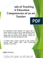 Methods of Teaching Art Education Competencies