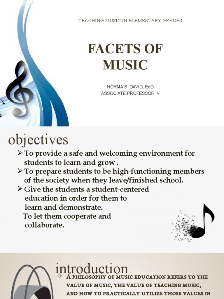 Facets of Music PDF Emotions Learning