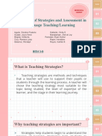 Evaluation of Strategies and Assessment in Language Teaching/Learning