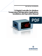 XR35CX Digital Controller For Medium Temperature Refrigeration Applications Installation and Operation Manual