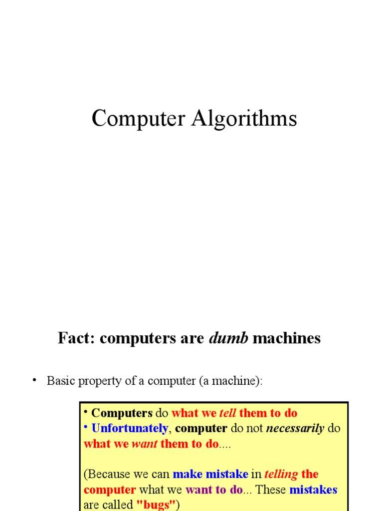 Introduction To Computer Algorithms | PDF | Algorithms | Computer Science