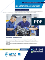 Plan de Estudios Técnico Laboral en Mecánico de Vehículos Automotores.