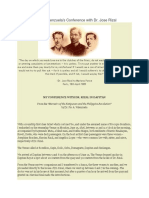 Dr. Pio Valenzuela's Conference With Dr. Jose Rizal