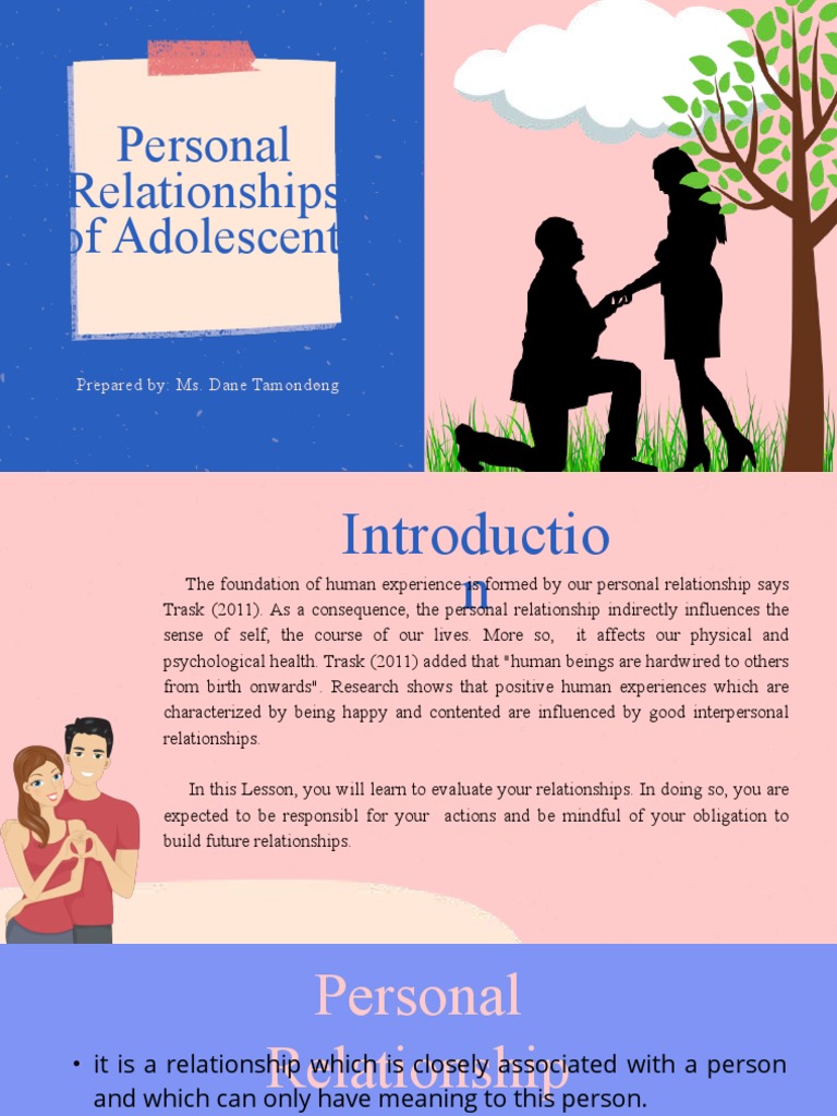 Evaluating Adolescent Relationships | PDF | Attachment Theory | Love