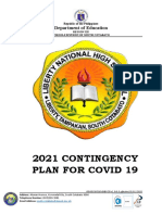 2021 Contingency Plan For Covid 19: Department of Education