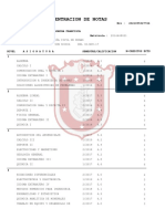 Concentracion de Notas