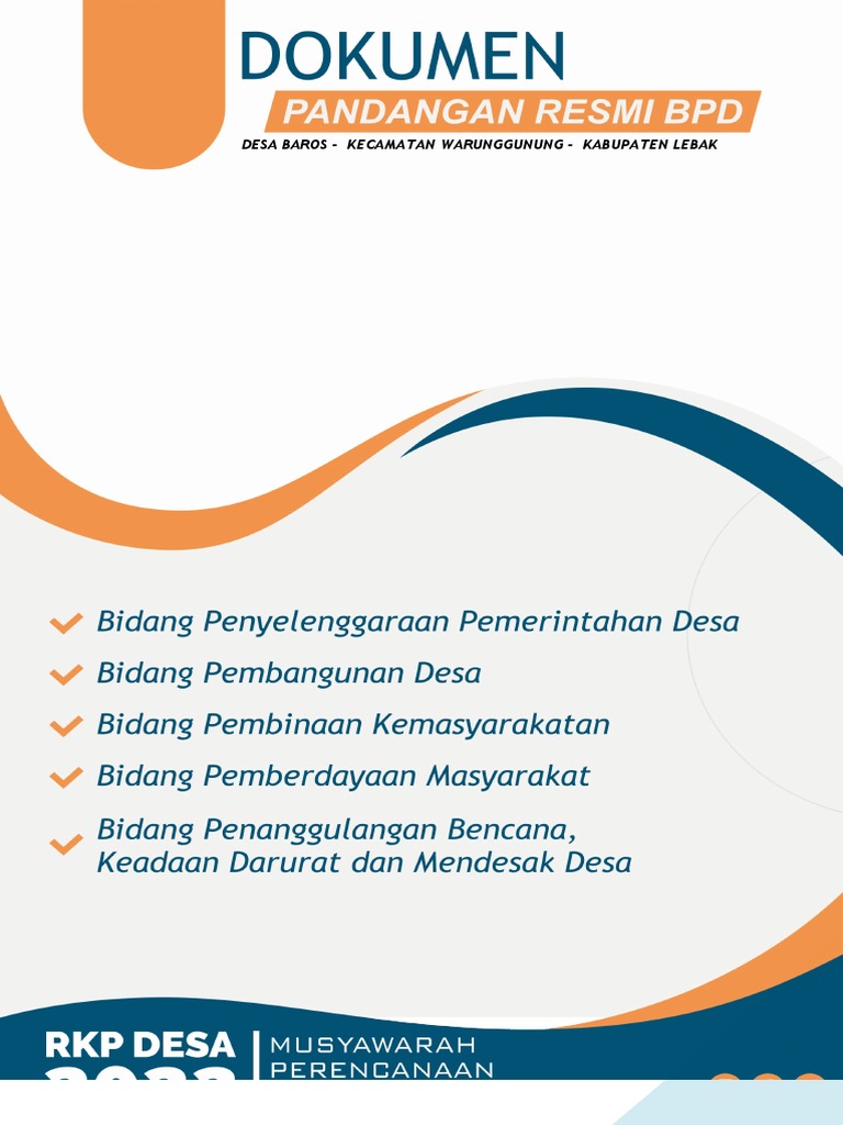18 Format Pandangan Resmi BPD | PDF
