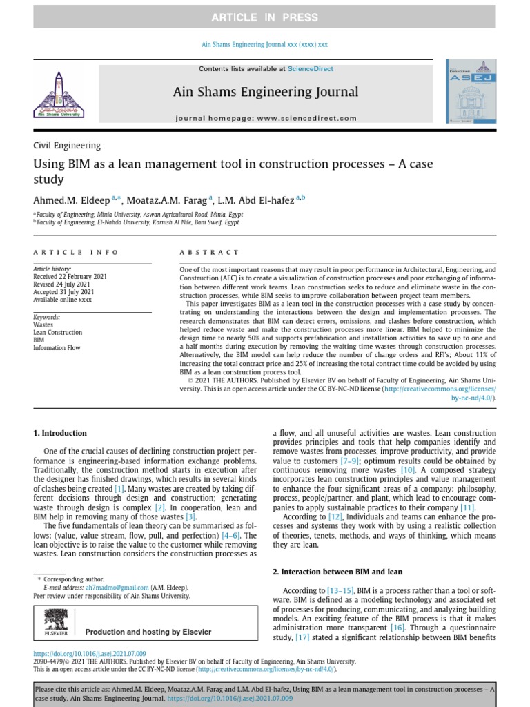 BIM as a Lean Tool in Construction | PDF | Building Information ...