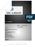 Civil Engineer Jobs Specification - SNC - Lavalin