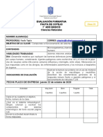 Evaluacion Formativa 7° Ciencias Clase 23