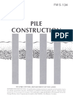 Pile Construction, U.S. Army Field Manual (FM 5-134)