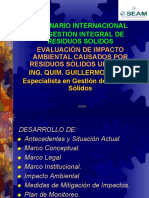 Seminario Internacional de Gestión de Residuos Sólidos - Evaluación de Impacto Ambiental.