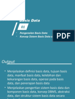 Sistem Basis Data Pertemuan 1
