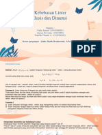 Kebebasan Linear, Basis&Dimensi