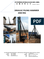 Iph750 Hydraulic Piling Hammer and Rig: Impact-Power Hydraulics Sdn. BHD