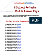 ? 10th All Subject Refresher Course Module Answer Key