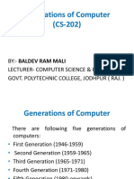 CS 202 Unit 1 3 Generations of Computer by Baldev Ram Mali