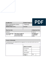 Qualification Module Number and Title: HND in Computing/ HND in Software Engineering (Level 5) Programming