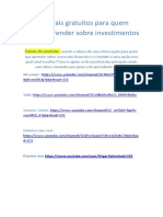 Canais e sites para aprender sobre investimentos