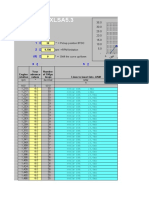 XLSA5.3 Engine Advance Curve Table