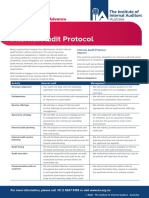 Factsheet: Internal Audit Protocol: Connect Support Advance