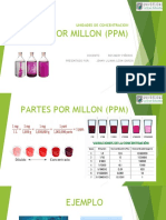 Unidades de Concentracion Partes Por Millon