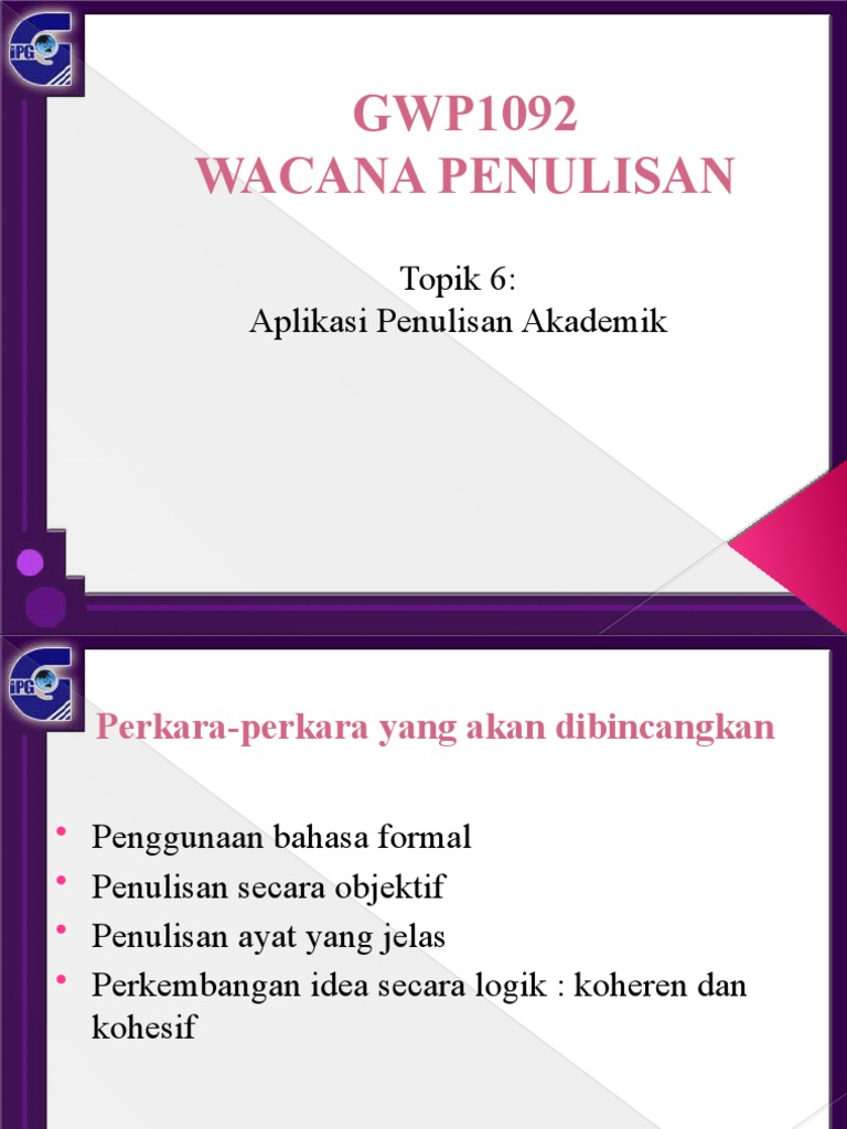 Kuliah 10 A Aplikasi Penulisan Akademik Pdf