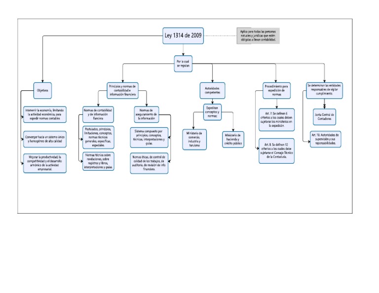 Mapa Conceptual Ley 1314 2009 | PDF