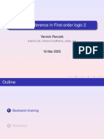 KRR3: Inference in First-Order Logic 2: Yannick - Pencole@anu - Edu.au