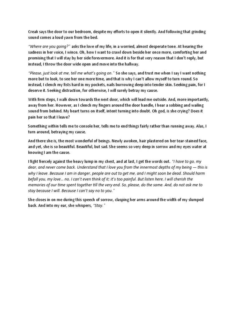 Creak Says The Door To Our Bedroom PDF