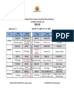 Weekly Plan Grade 7