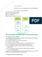 5.3 Factors Determining Capital Structure