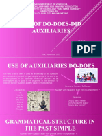 Use of Do-Does-Did Auxiliaries