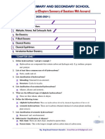 Chemistry Form-Four (Chapters Summery of Questions With Answers)