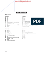 Listening Assessment Answer Key