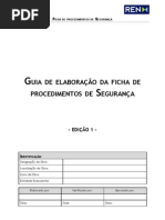 Guia de Elaboração da Ficha de Procedimento de Segurança