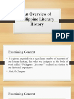 21st Overview of Philippine Literary History