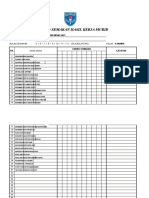 Rekod Semakan Hasil Kerja Murid