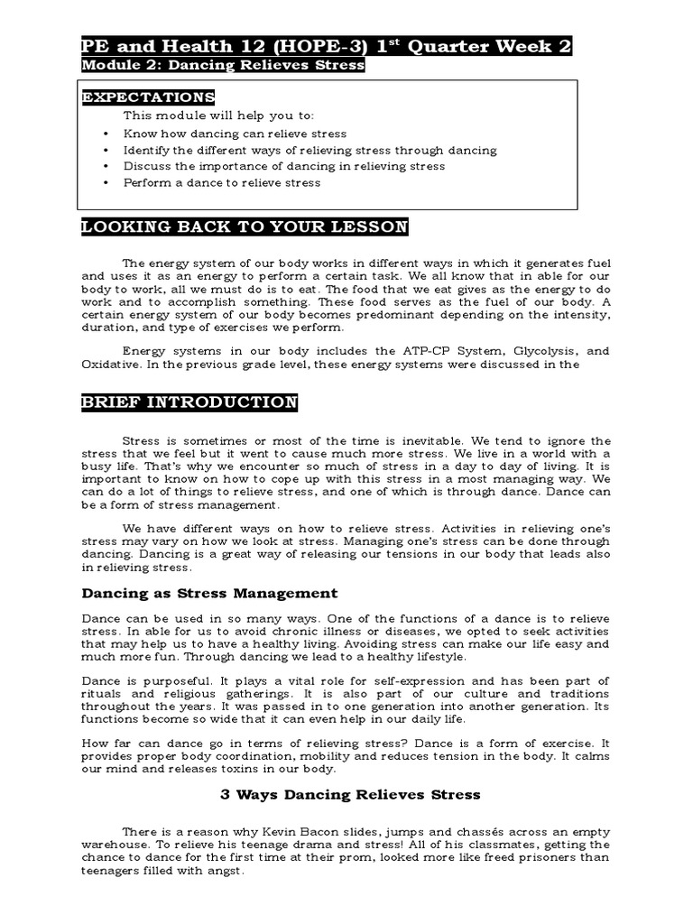 PE and Health 12 Q1 Week 2 | PDF | Physical Fitness | Health Sciences