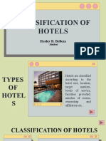 Classification of Hotels: Hasley B. Belleza