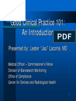 Presentation Good Clinical Practice 101 an Introduction (PDF Version)