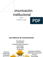 La Comunicación Institucional- Unid 2