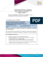 Guía de Actividades y Rúbrica de Evaluación - Unidad 3 - Paso 4 - Ejercitación Conocimientos de La Unidad 3