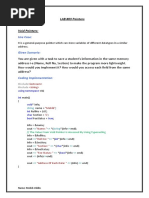 Use Case:: LAB #03 Pointers