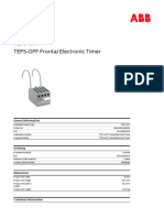 TEF5-OFF Frontal Electronic Timer