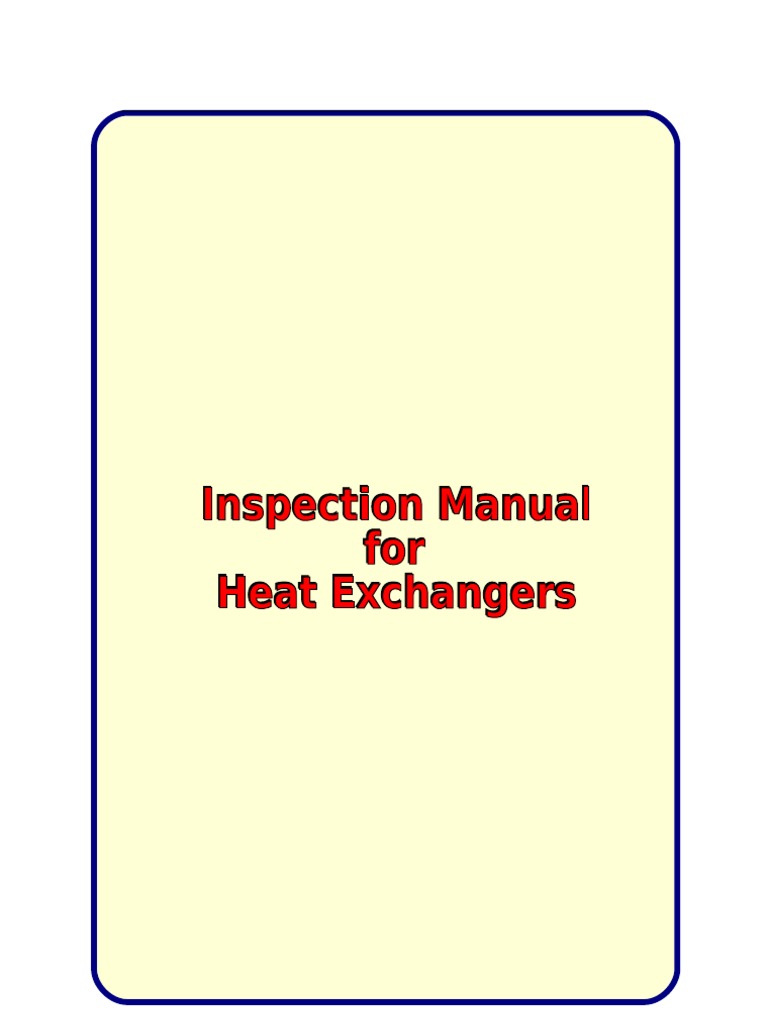 Heat Exchanger Experts Residential Furnace Inspection Manual Chapter