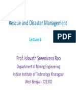 Rescue and Disaster Management: Prof. Islavath Sreenivasa Rao