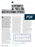 The Duplex and Superduplex Grades Inpiping:Pros & Cons Based On Centravis Experience